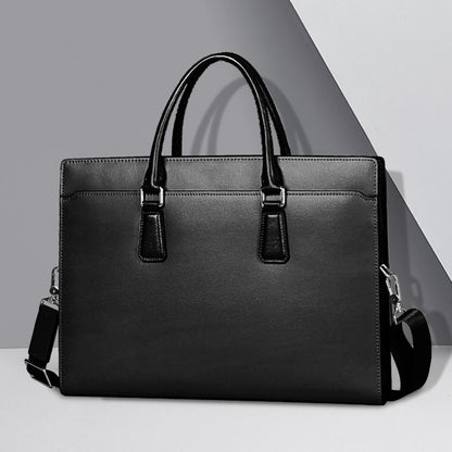 Men's Leather Anti-Theft Briefcase with Password Lock
